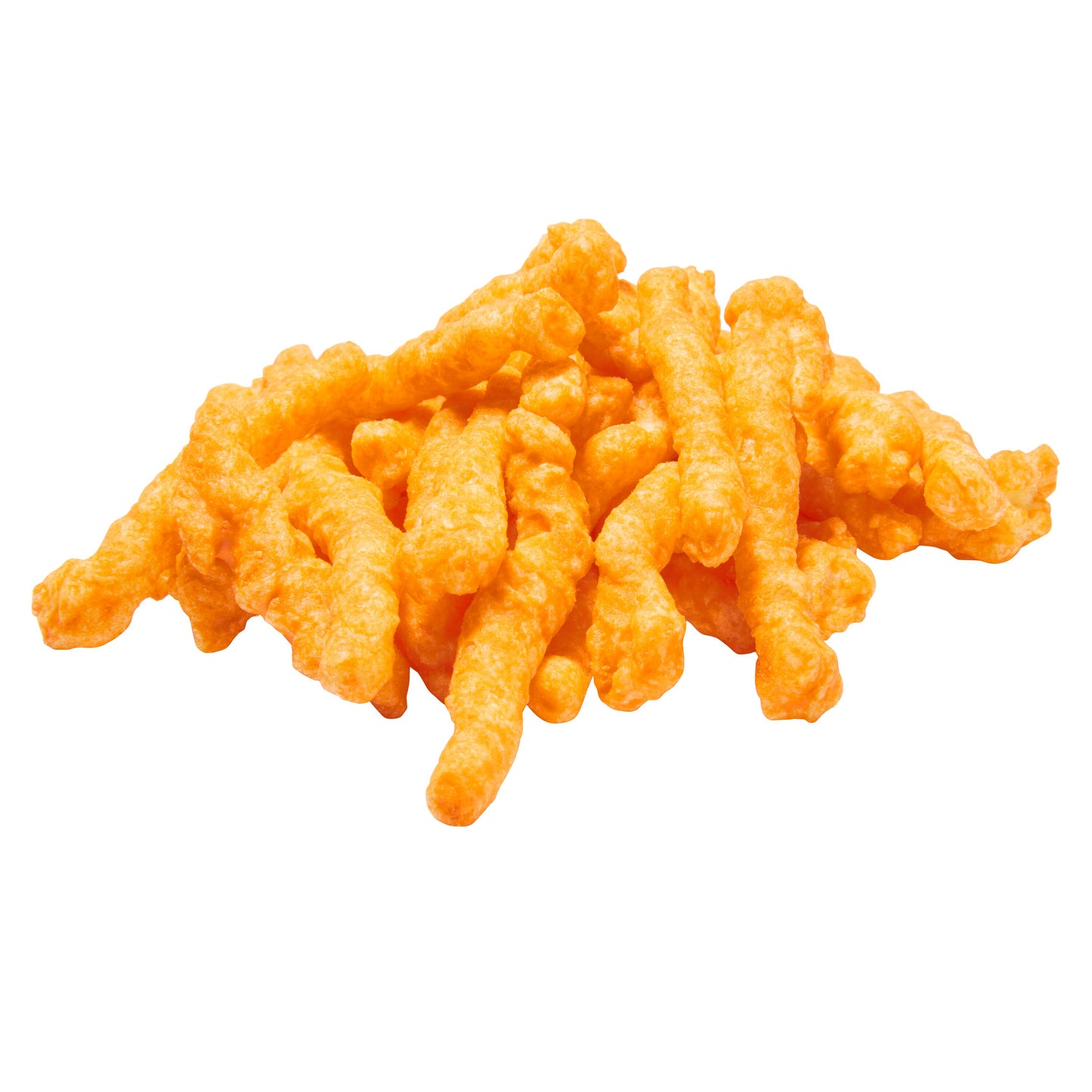 Cheetos Crunchy Cheddar snacks, orange corn puffs, perfect for sharing in a Frito Lay bulk chips case.