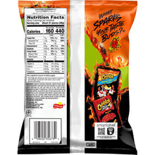 Back packaging of Cheetos Flamin' Hot Limón 2.75 Oz showing nutrition facts and design, Frito Lay bulk chips case.