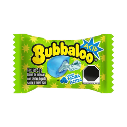 Bubbaloo Mix Flavor Chewing Gum (70 Count) Strawberry, Pineapple Chamoy, and Blue Raspberry