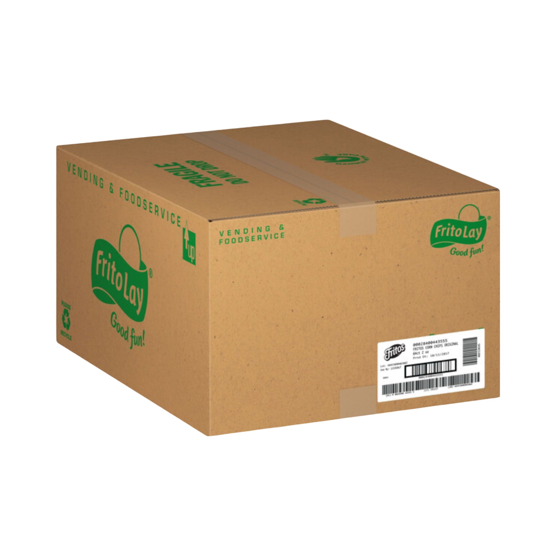 Frito Lay bulk chips case packaging for Original 2 oz corn chips, ideal for vending and foodservice.