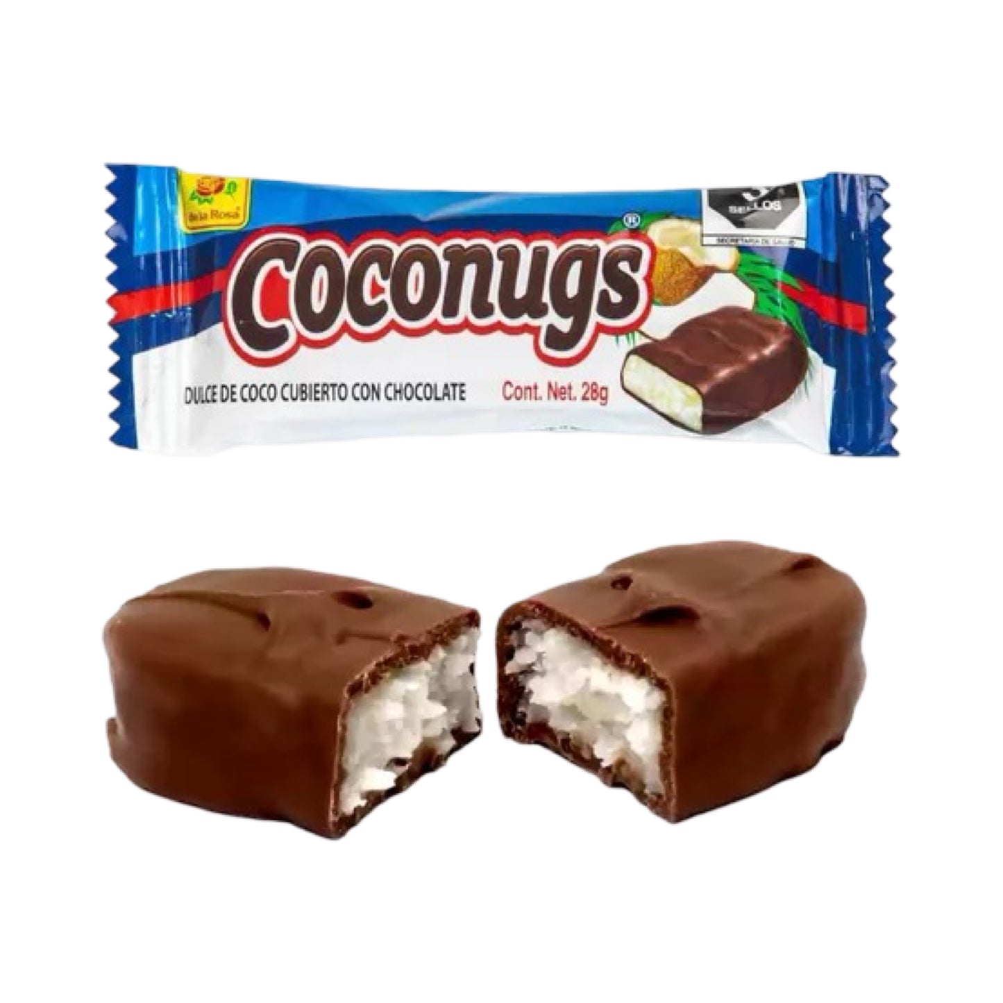 Coconugs Chocolate Covered Coconut Bar (12 Count)