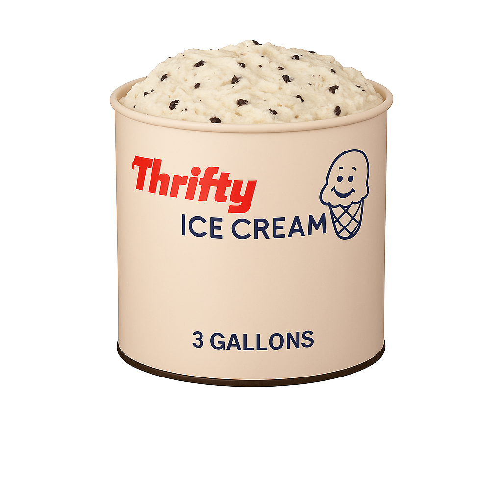 Thrifty 3 Gallon Ice Cream, All Flavors