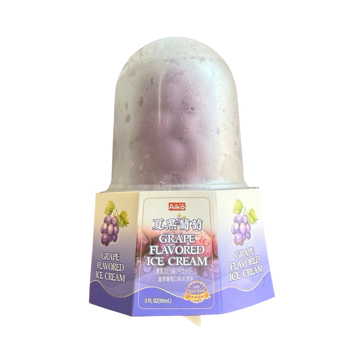 Viral Chinese Propitious Ice Cream, Flavors of Mango, Peach, Strawberry, Mandrain, Lemon, or Grape (Single Pack)