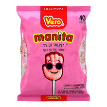 Manita Cherry/Strawberry Mexican Candy Lollipops (40 Count)