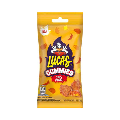 Lucas Gummy Spicy Mango Candy 12 Pack (2.46 Oz)