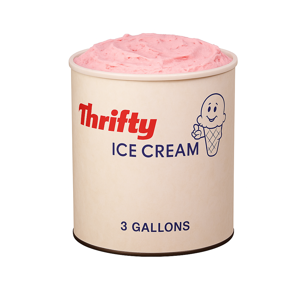 Thrifty 3 Gallon Ice Cream, All Flavors – Carnival Candies & Ice Cream Inc.