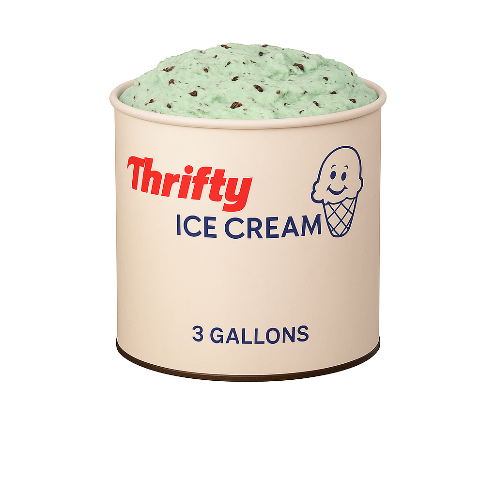 Thrifty 3 Gallon Ice Cream, All Flavors – Carnival Candies & Ice Cream Inc.