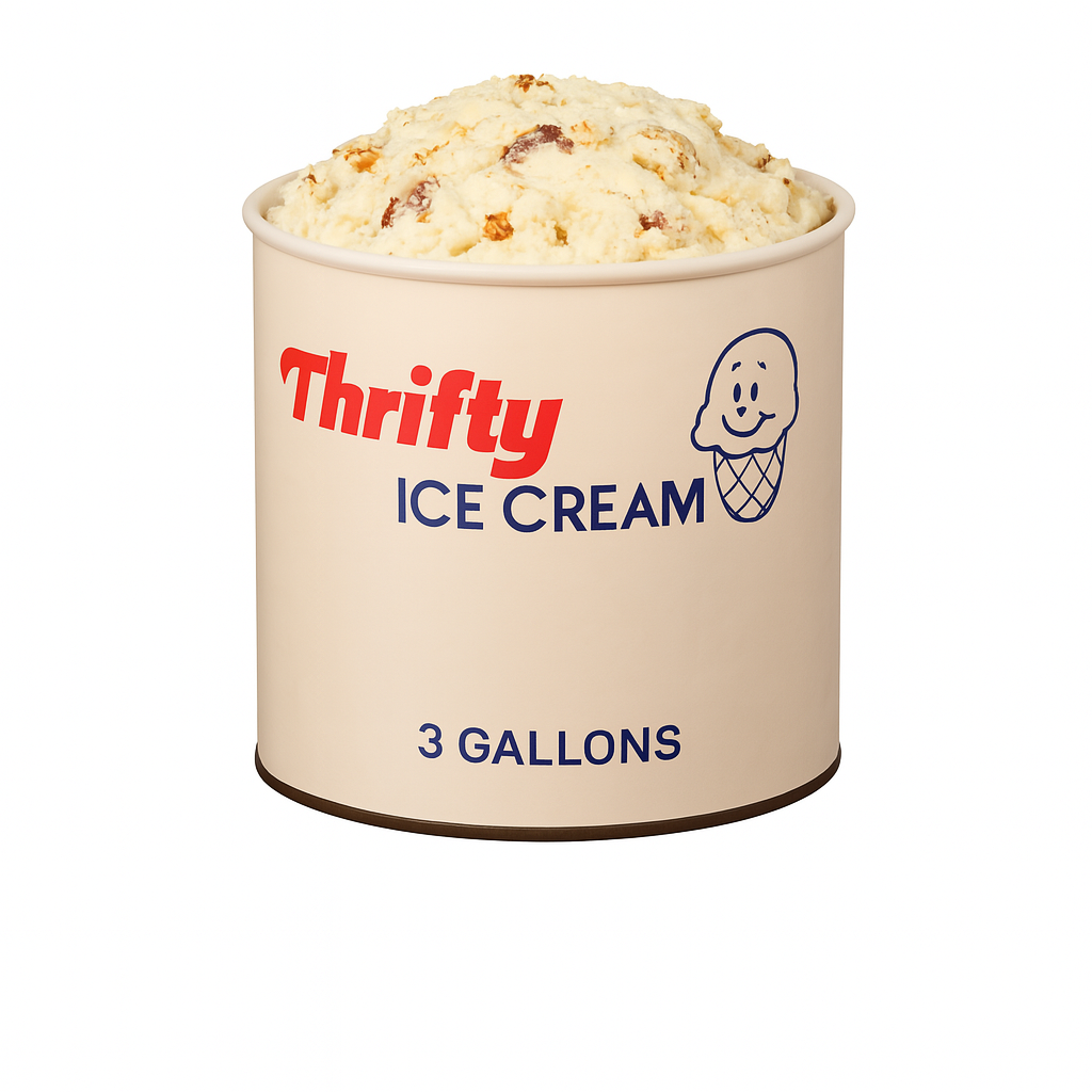 Thrifty 3 Gallon Ice Cream, All Flavors