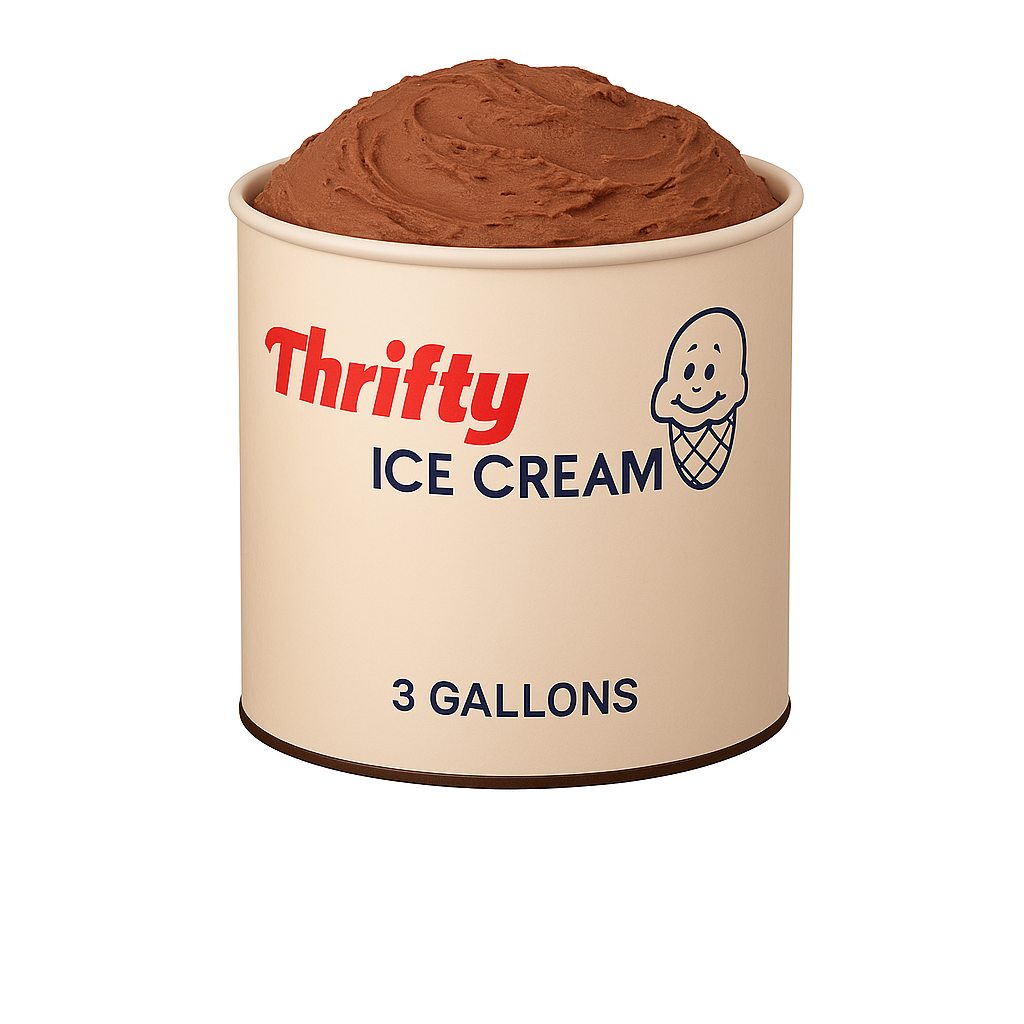 Thrifty 3 Gallon Ice Cream, All Flavors