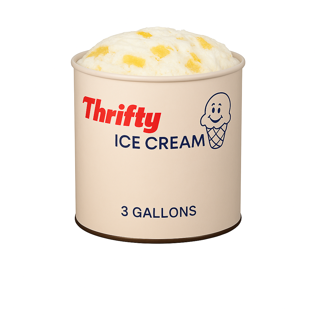 Thrifty 3 Gallon Ice Cream, All Flavors