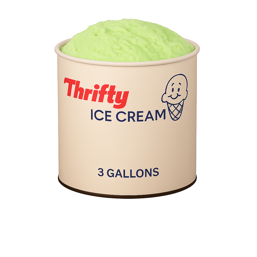 Thrifty 3 Gallon Ice Cream, All Flavors – Carnival Candies & Ice Cream Inc.