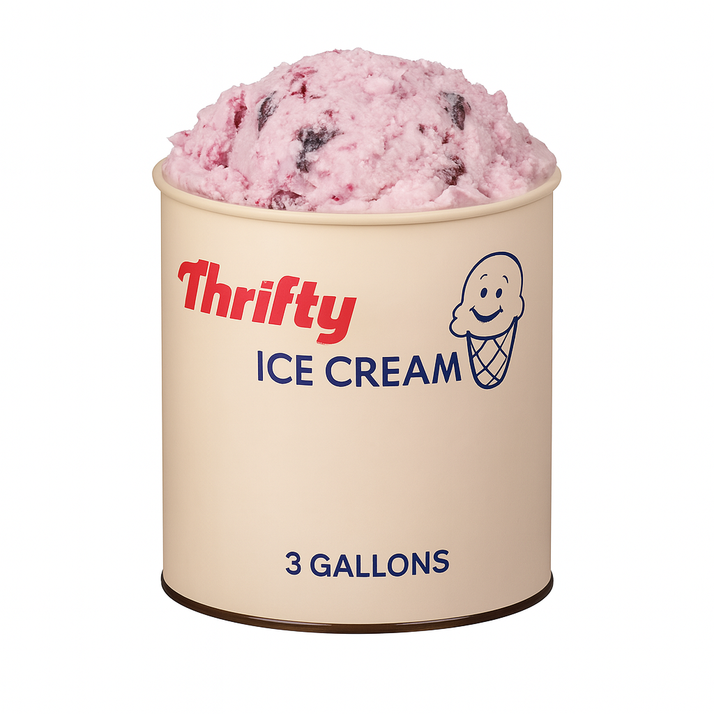 Thrifty 3 Gallon Ice Cream, All Flavors – Carnival Candies & Ice Cream Inc.