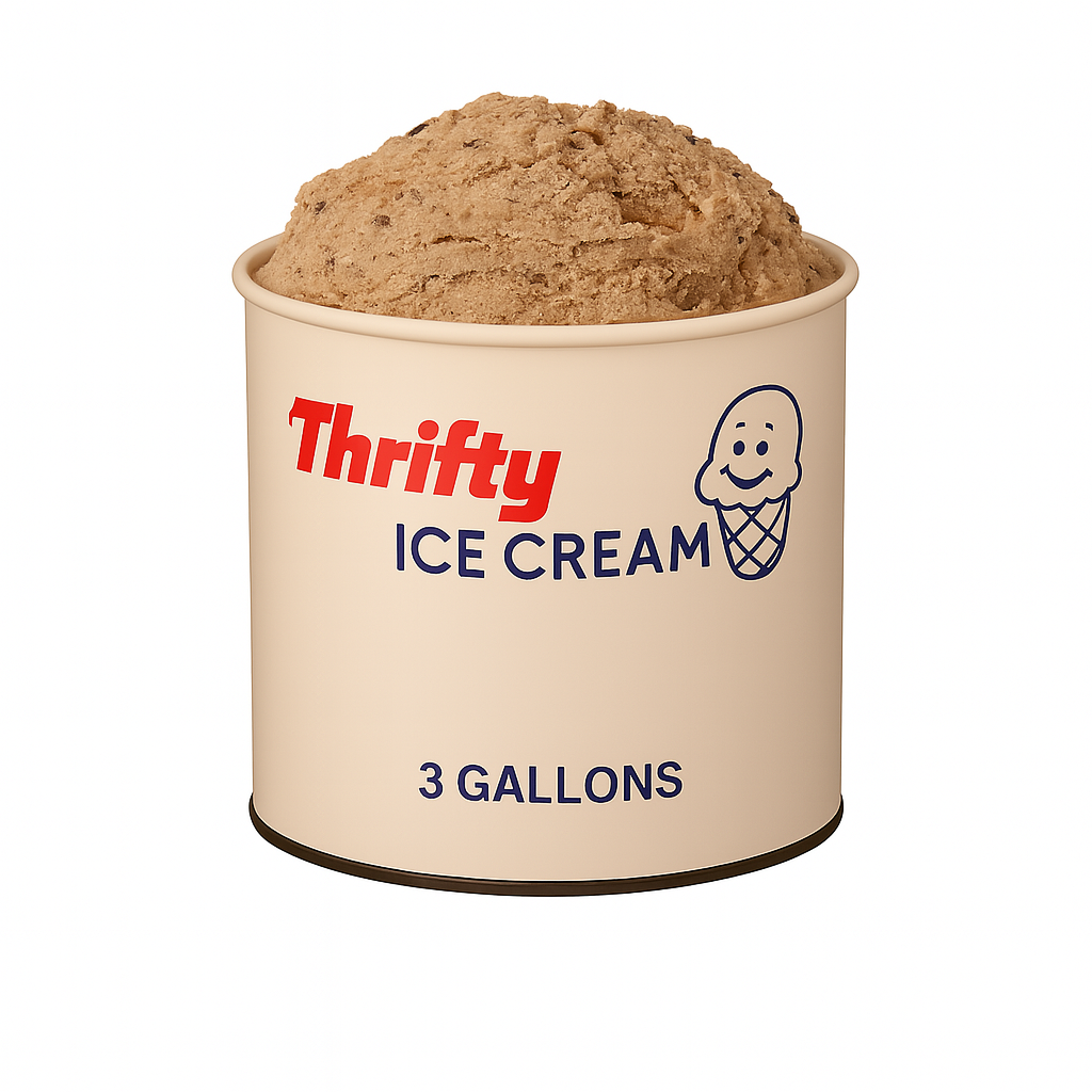 Thrifty 3 Gallon Ice Cream, All Flavors – Carnival Candies & Ice Cream Inc.