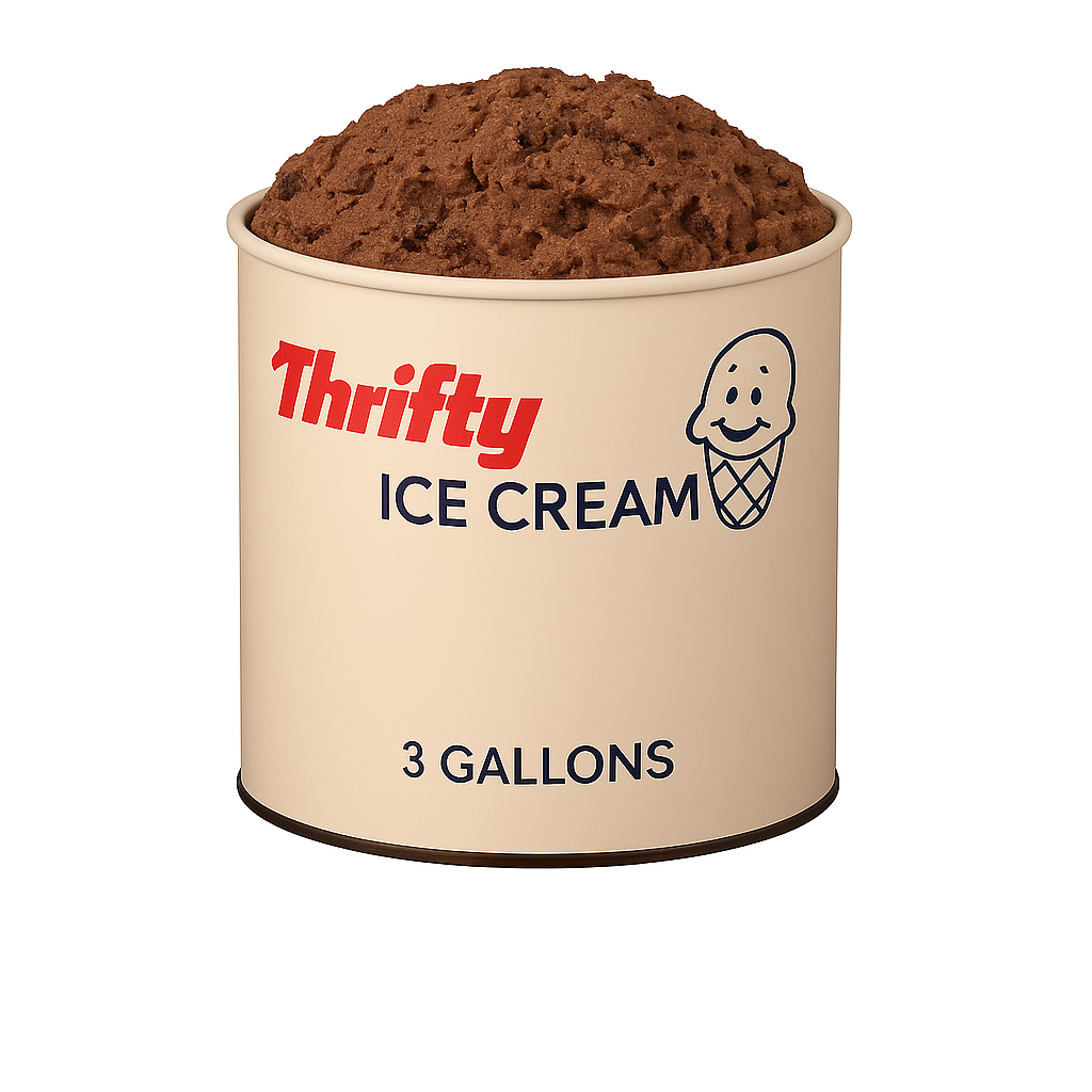 Thrifty 3 Gallon Ice Cream, All Flavors – Carnival Candies & Ice Cream Inc.