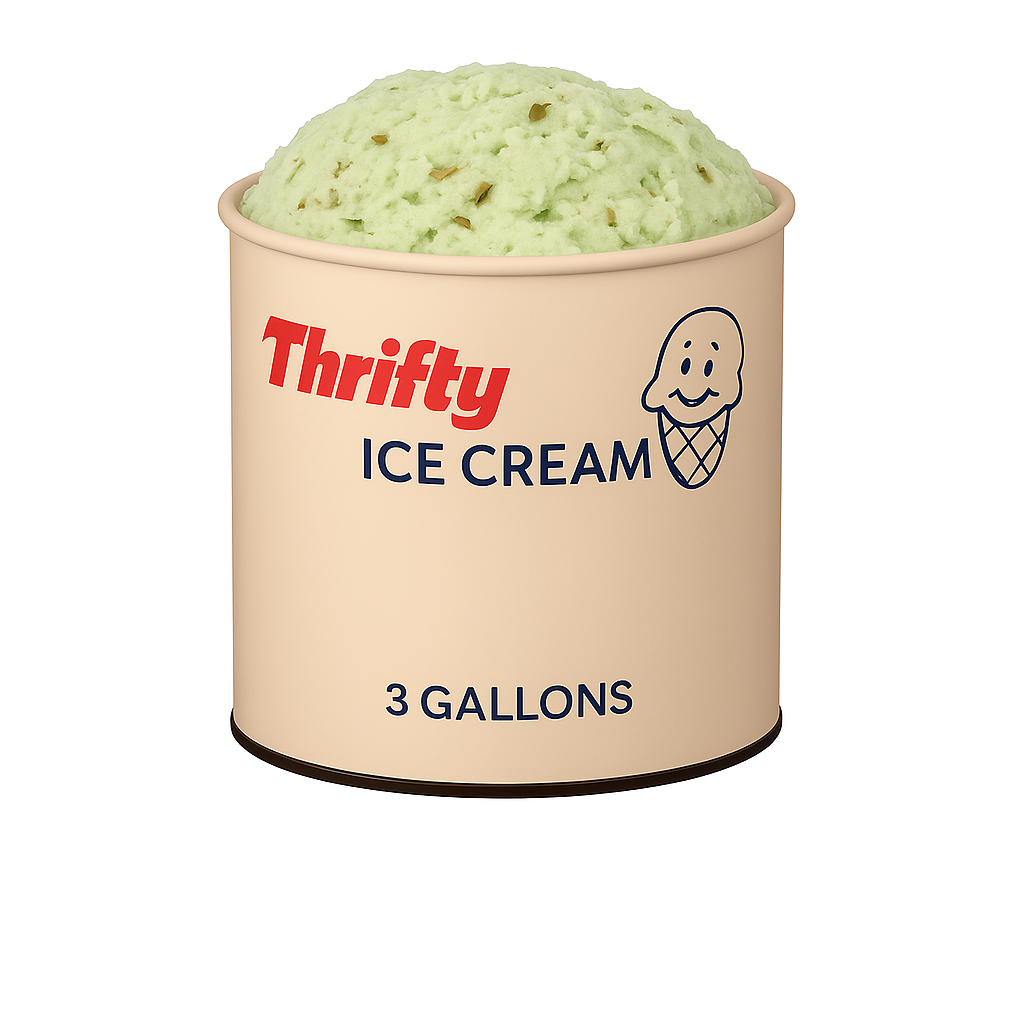 Thrifty 3 Gallon Ice Cream, All Flavors – Carnival Candies & Ice Cream Inc.