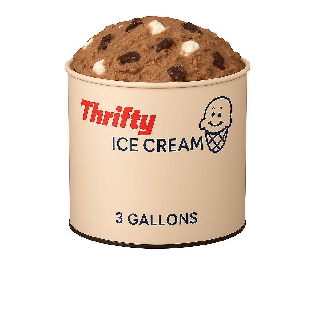 Thrifty 3 Gallon Ice Cream, All Flavors – Carnival Candies & Ice Cream Inc.