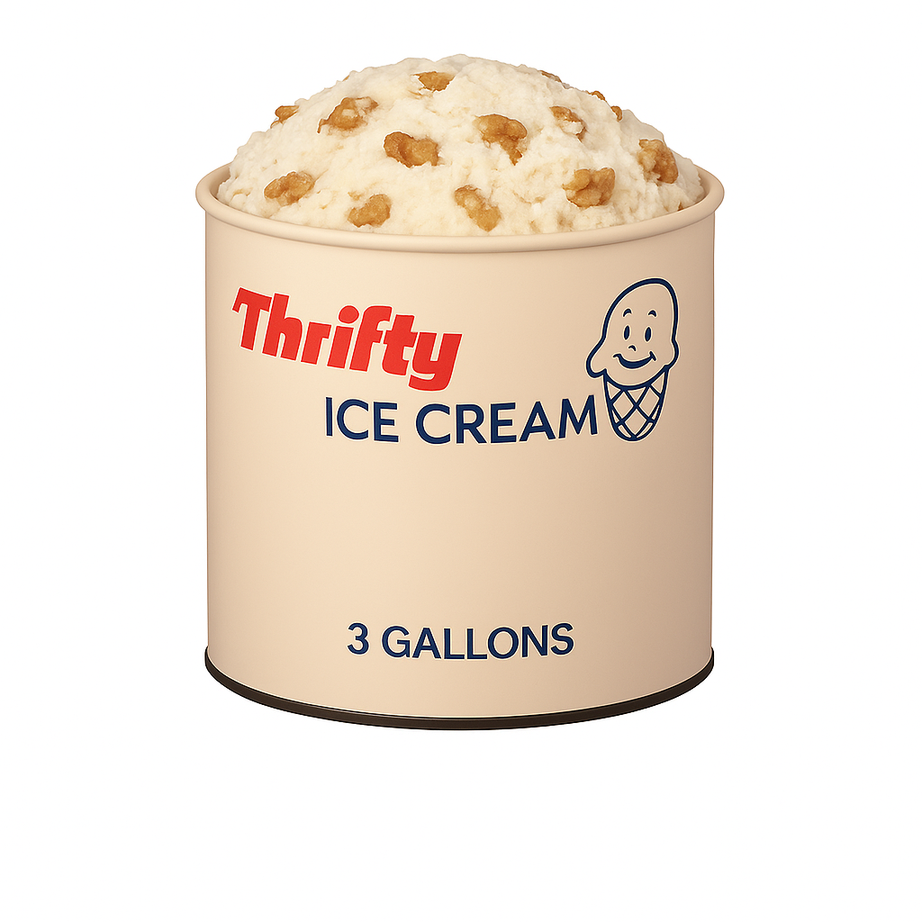 Thrifty 3 Gallon Ice Cream, All Flavors – Carnival Candies & Ice Cream Inc.