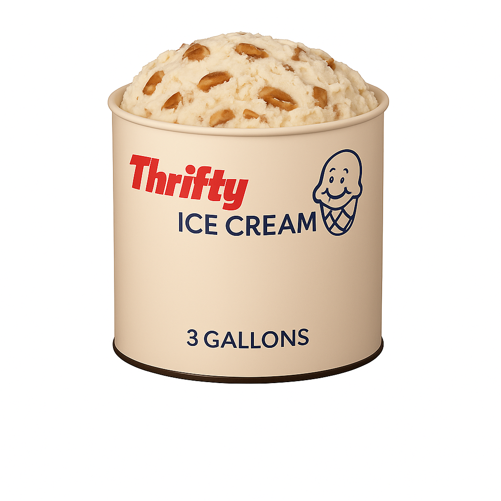 Thrifty 3 Gallon Ice Cream, All Flavors