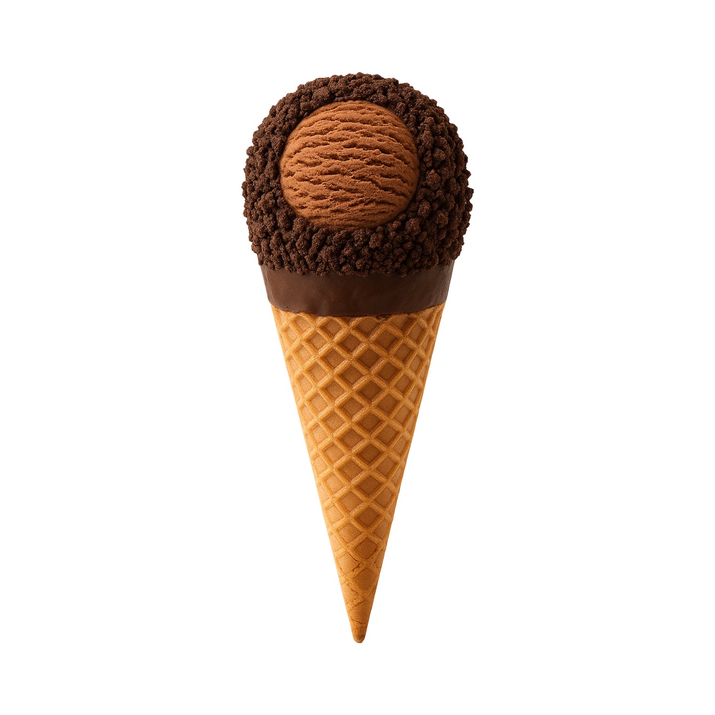 Blue Bunny Big Dipper Chocolate Ice Cream Cone (12 Or 24 Count)