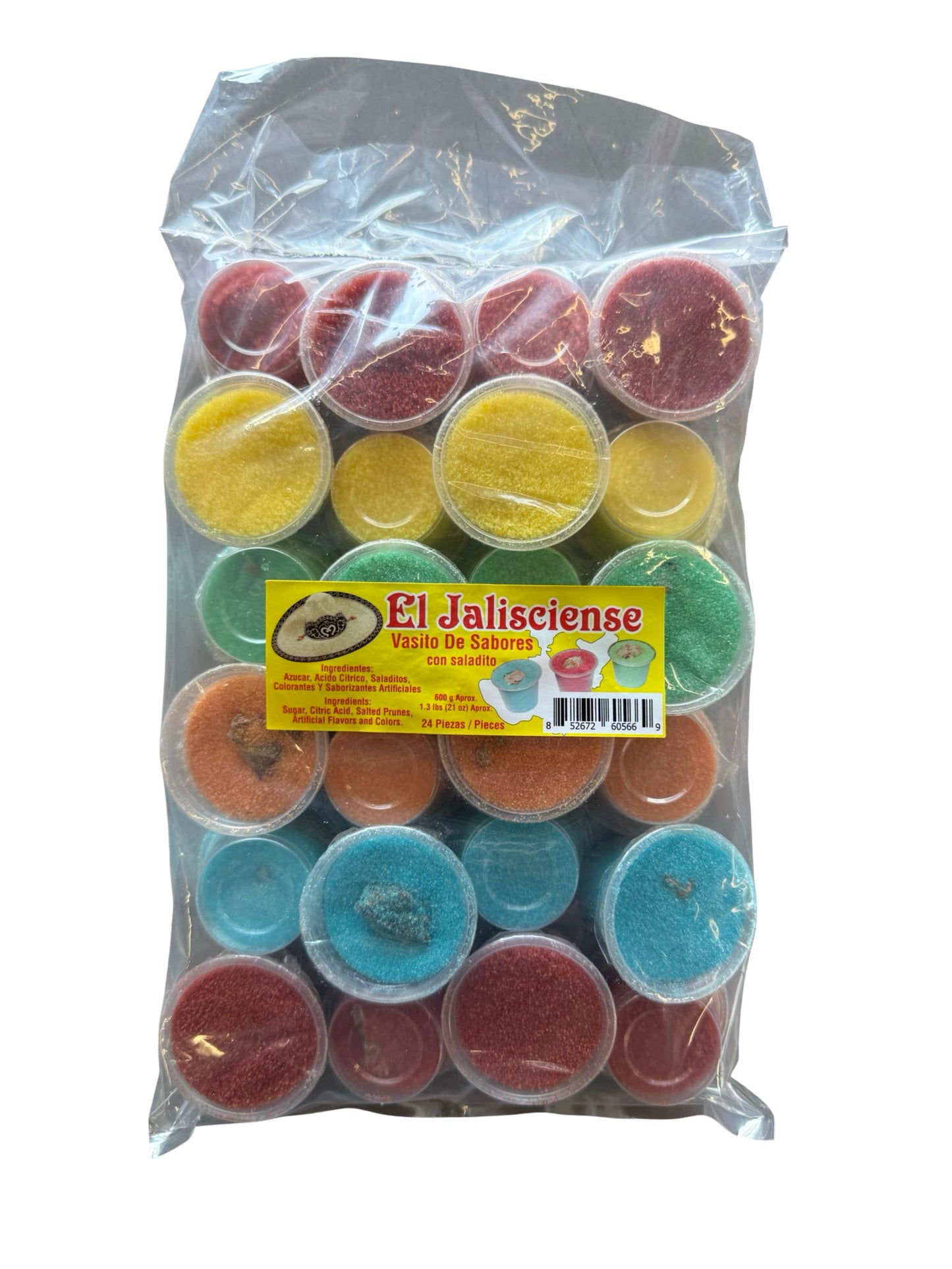 El Jalisciense Vasito De Sabores Con Saladito Mexican Candy (24 Count)