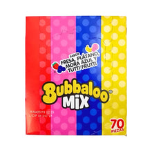 Bubbaloo Mix Flavor Chewing Gum (70 Count) Strawberry, Banana, Tutti Frutti and Blue Raspberry