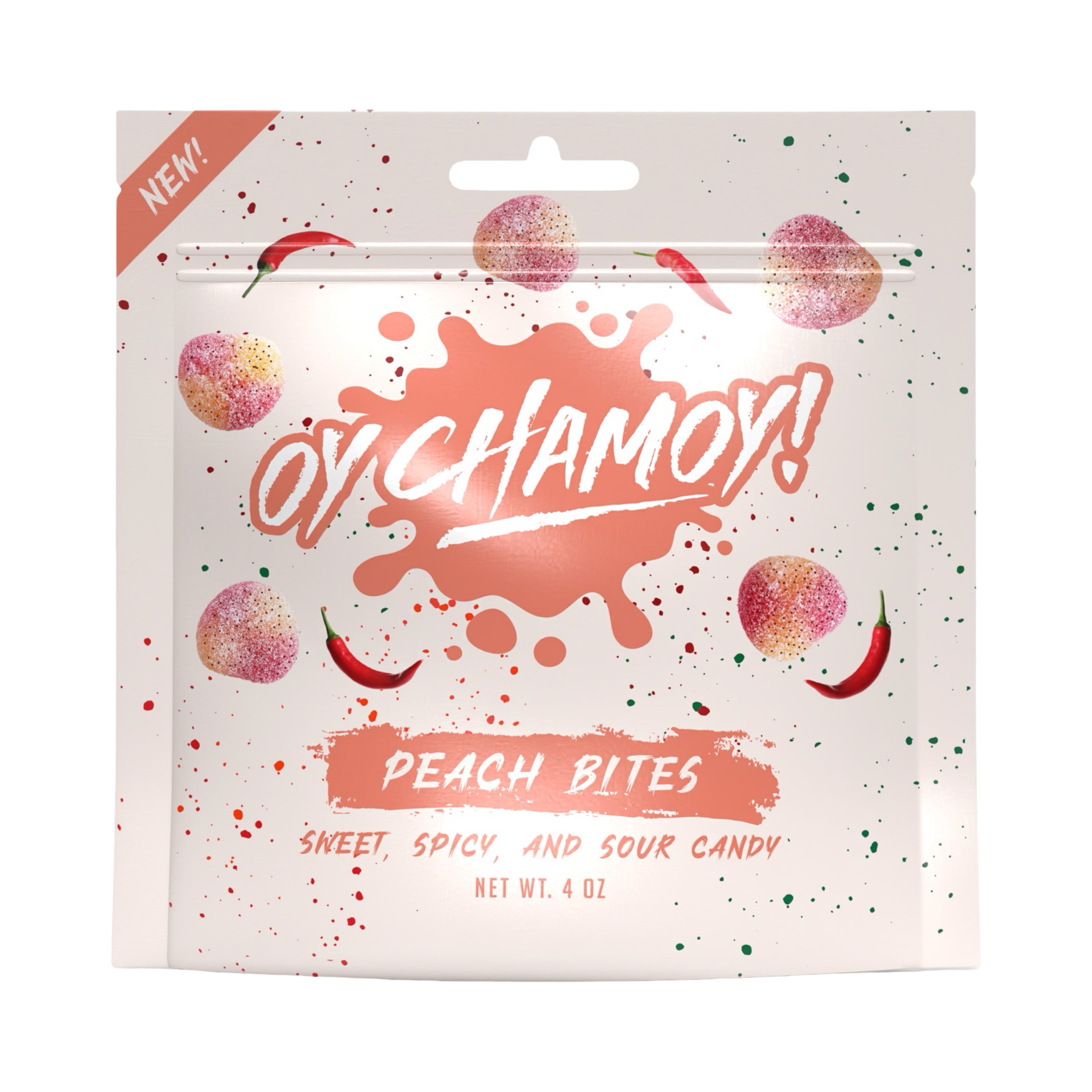 Oy Chamoy! Peach Bites 4 Oz.