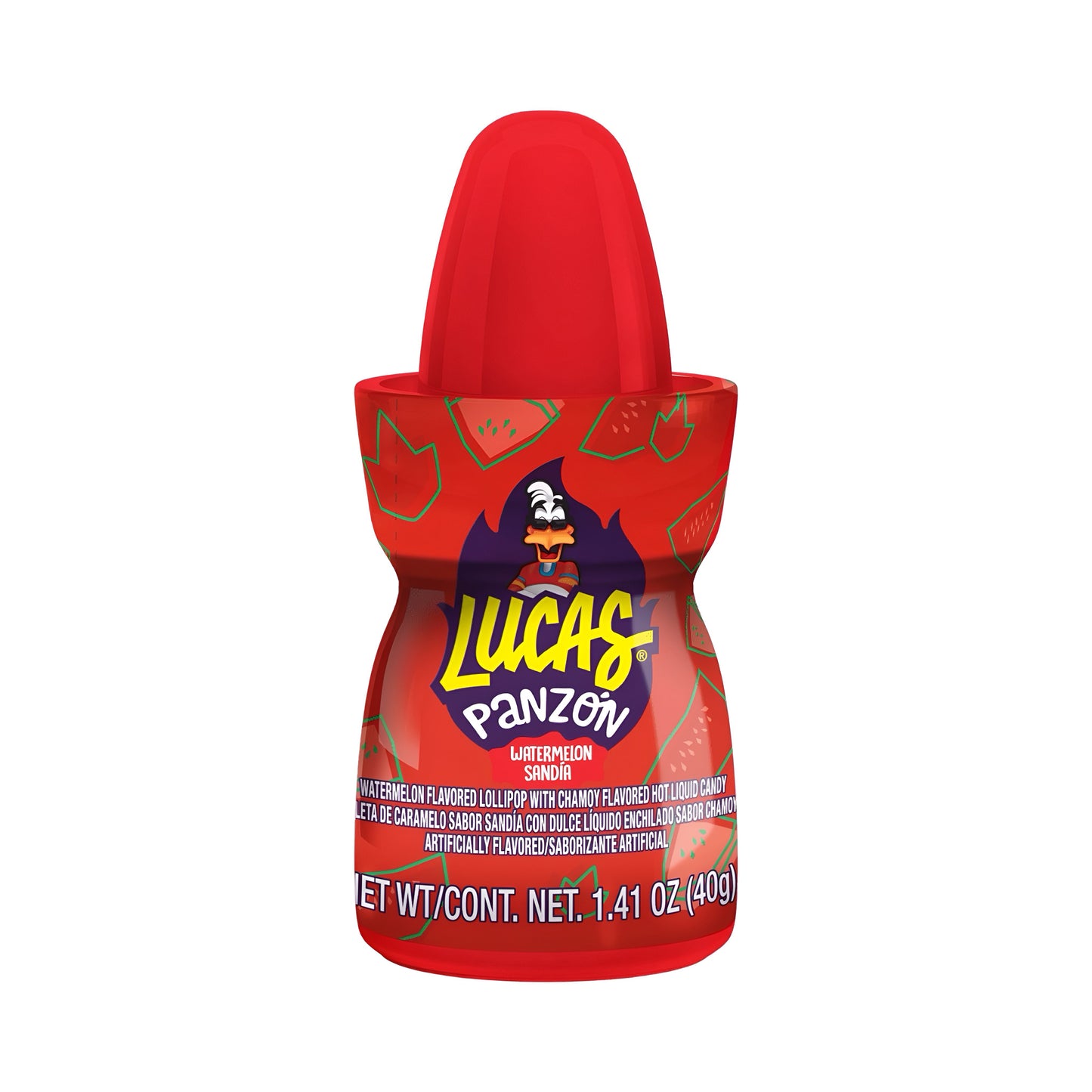 Lucas Panzon Lollipop Watermelon Mexican Candy (10 Count)