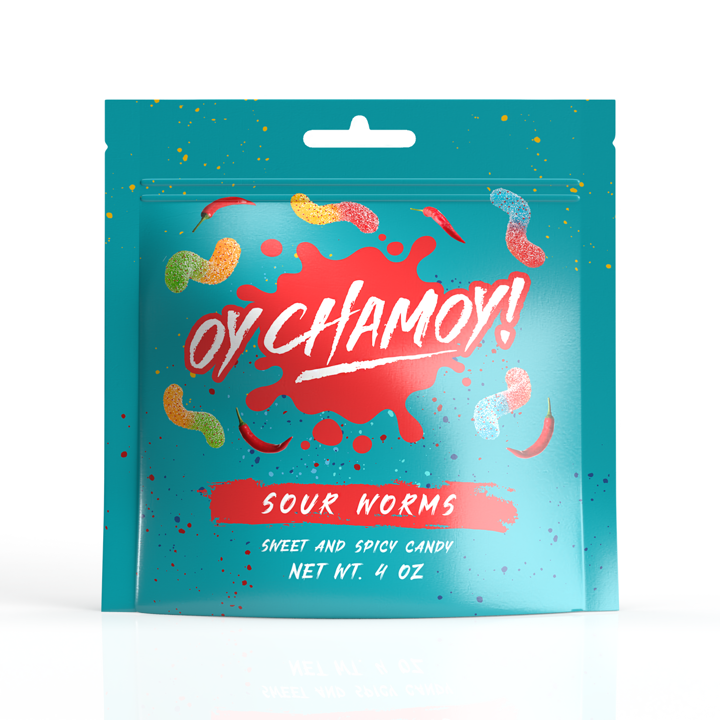 Oy Chamoy! Sour Gummy Worms 4 Oz.
