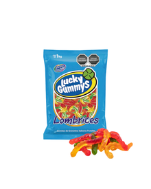 Lucky Gummys Lombrices (Gummy Worms) Bag 1 Kg