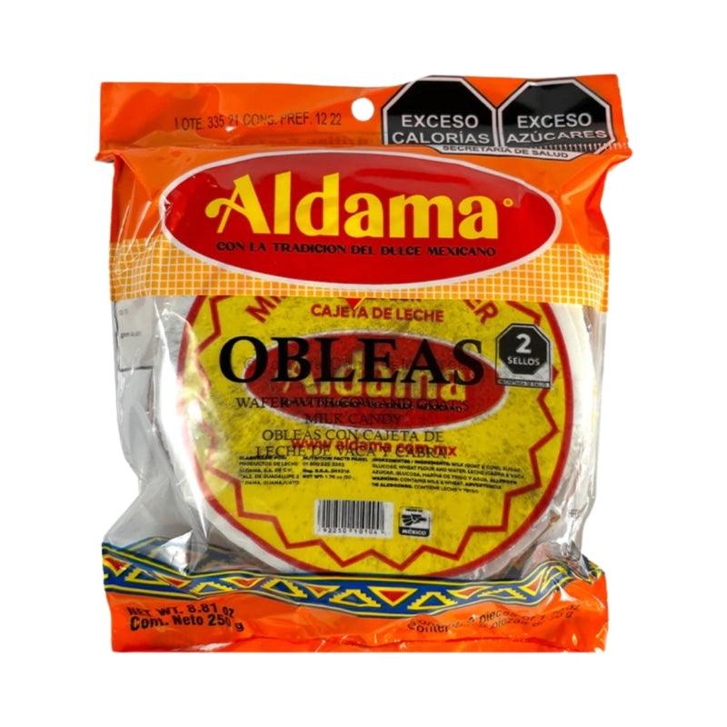 Aldama Obleas Cajeta Large (5 Count) Caramel Flavor