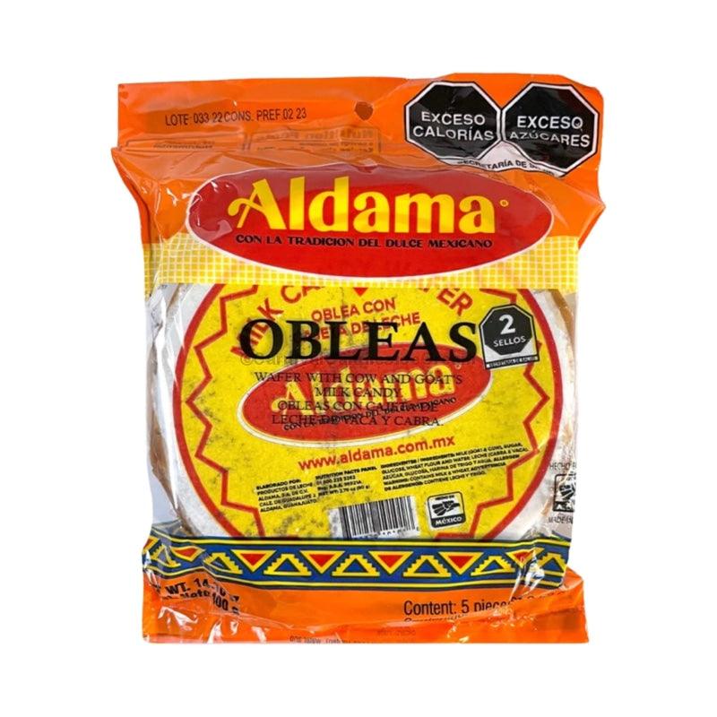 Aldama Obleas Cajeta Medium (5 Count) Caramel Flavor