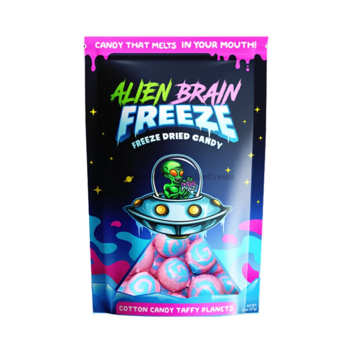 Alien Brain Freeze Cotton Candy Taffy Planets Dried (4 Oz) Chewy
