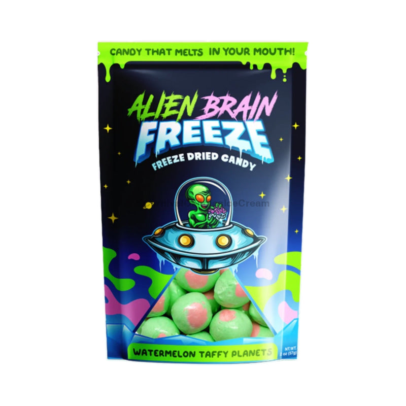 Alien Brain Freeze Watermelon Taffy Planets Dried Candy (4 Oz) Chewy