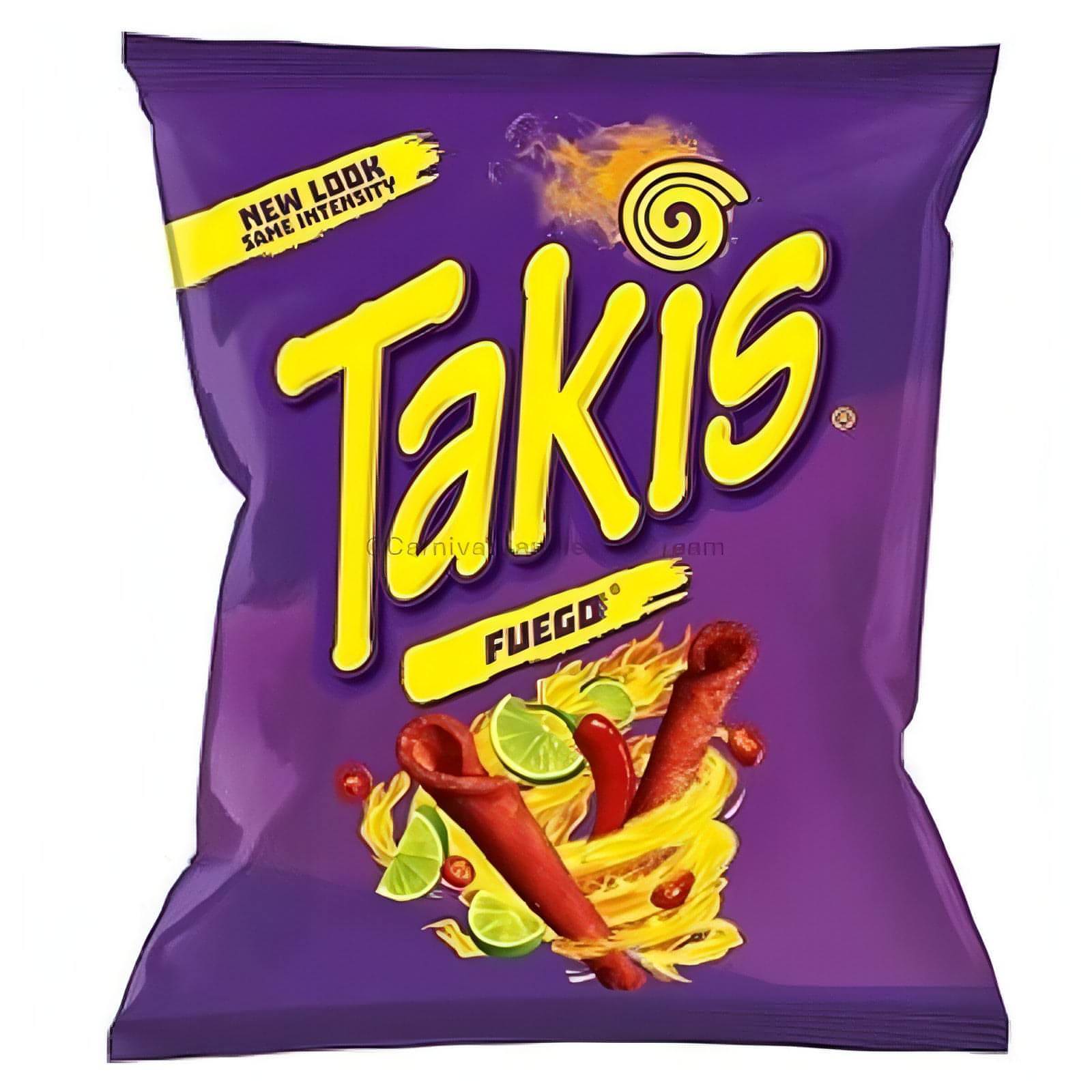 TAKIS FUEGO CASE 4 OZ. - Carnival Candies & Ice Cream Inc.