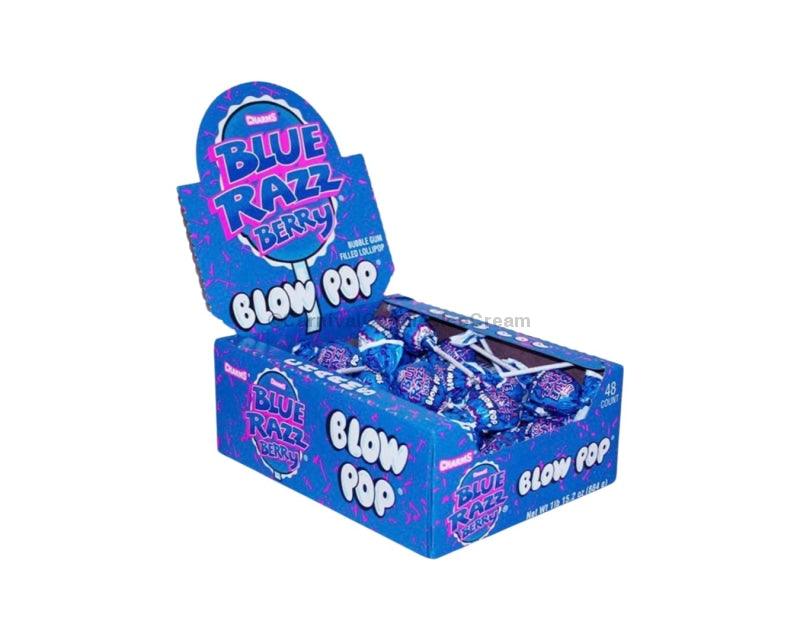 Blow Pop Blue Razz Berry (48 Count) Lollipop Candy