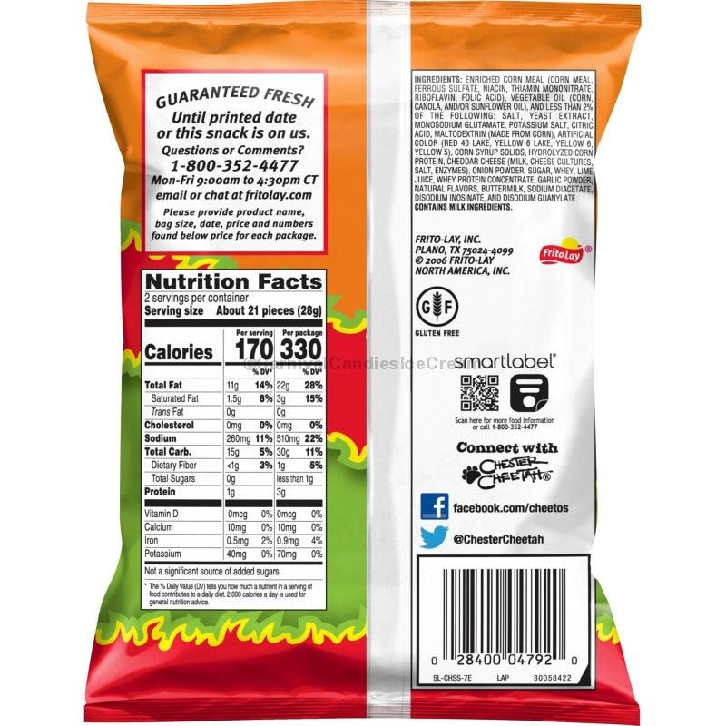 CHEETOS FLAMIN HOT LIMON LSS - Carnival Candies & Ice Cream Inc.