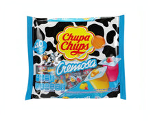 Chupa Chups Cremosa Lollipops assorted flavors in colorful packaging, 40 count, perfect bulk Mexican candy.