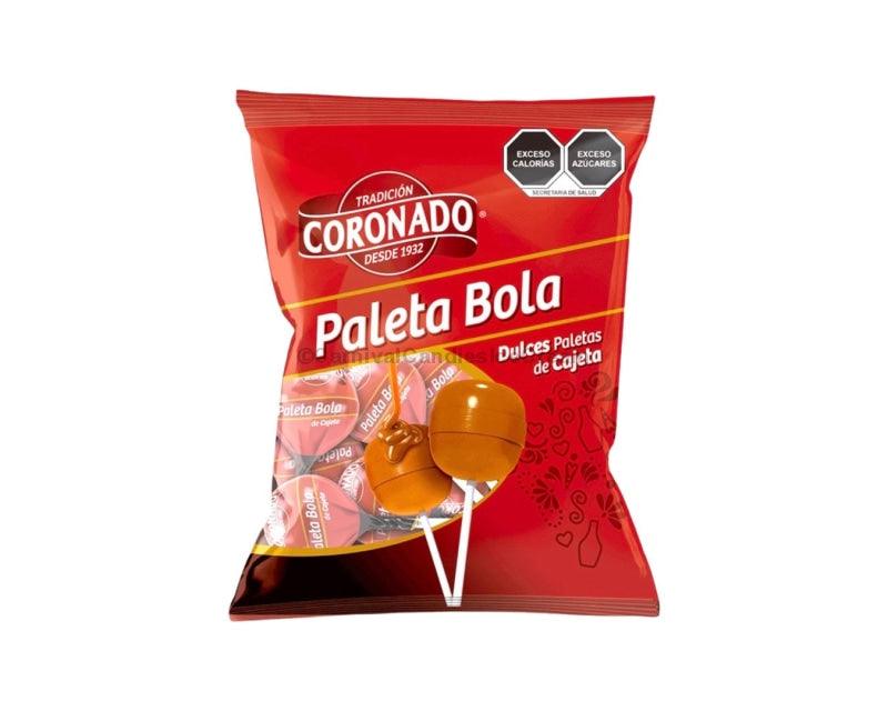 Coronado Paleta Bola Cajeta Lollipops (40 Count) Caramel Flavor