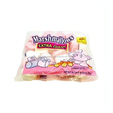 De La Rosa Extra Giant Marshmallow pack with 30 extra large marshmallows, ideal for roasting or hot cocoa, a sweet Mexican snack delight.