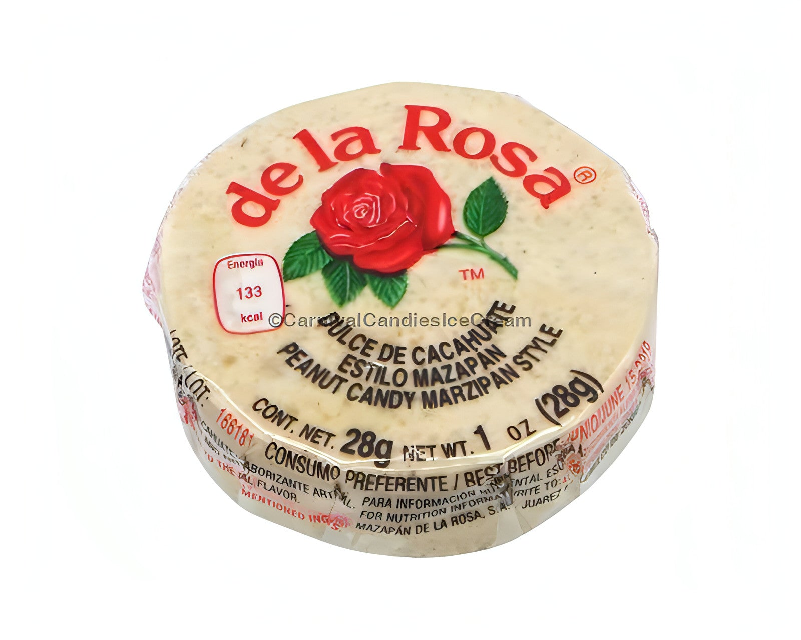 El Rosa Candy De La Rosa Mazapan (30 Count) - Bulk Mexican Candy – Carnival Candies ...