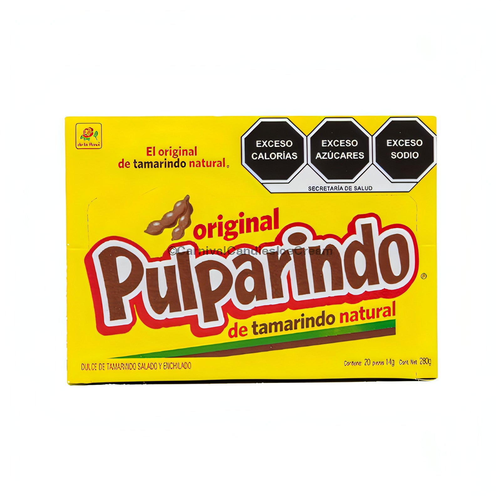 De la Rosa pulparindo 20 pack, tamarind candy X-SPICY De la Rosa pulparindo 20 pack, tamarind candy X-SPICY