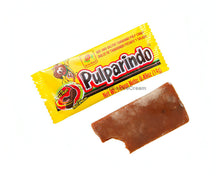 De La Rosa Pulparindo Original candy wrapper with a piece of tamarind candy, a bulk Mexican candy favorite.