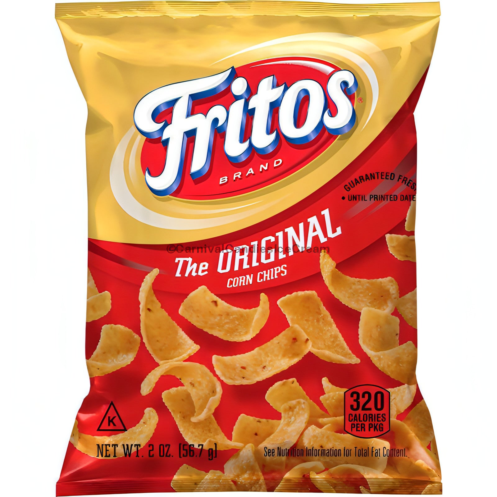 Fritos Original 2 oz bag showcasing classic corn chips, ideal for snacks; perfect for Frito Lay bulk chips case.