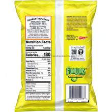 Nutrition facts of Funyun Original Onion Rings, a Frito Lay snack in a 64-count bulk chips case.