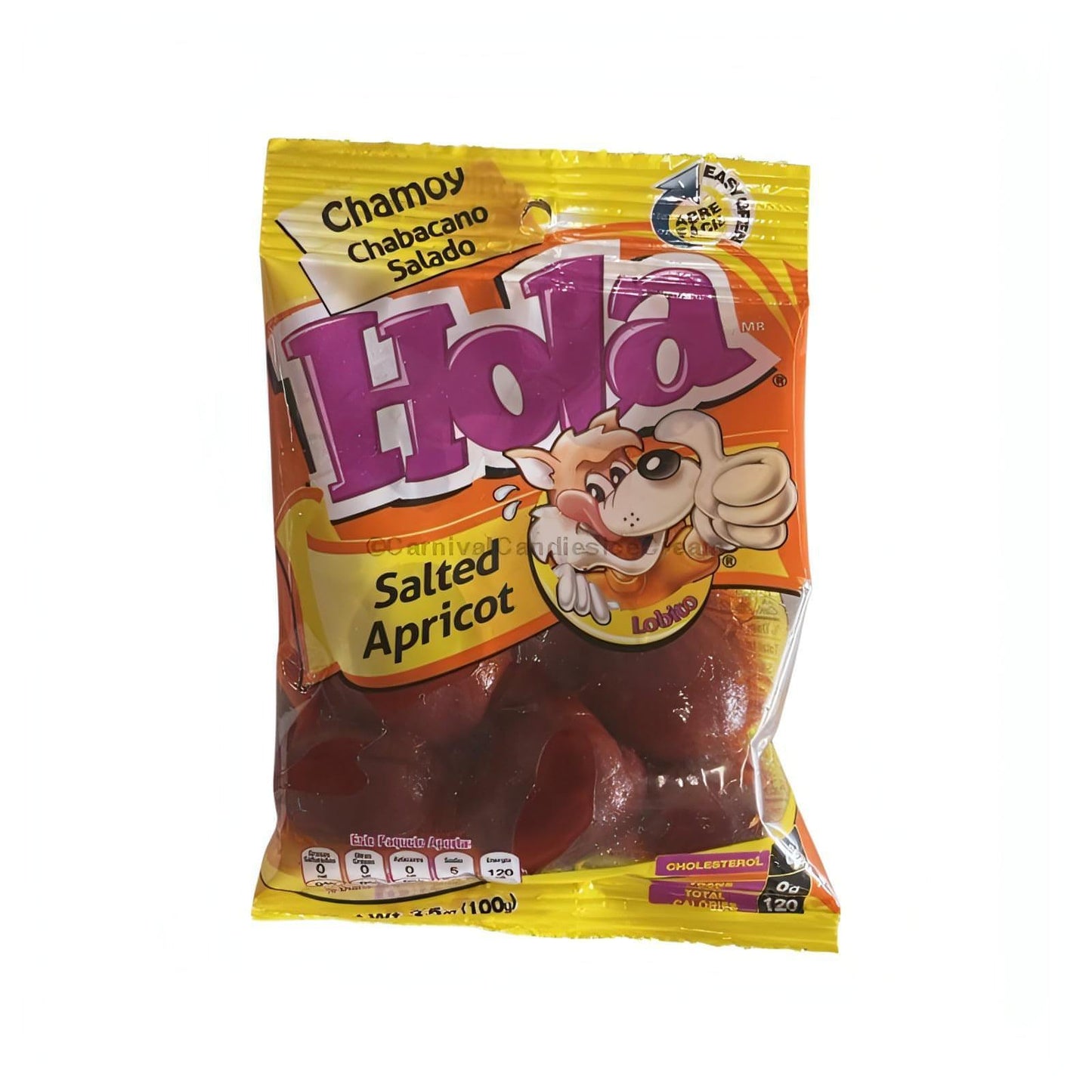 Hola Salted Chamoy Saladitos, a delightful Mexican snack featuring salted apricot with chamoy flavor.