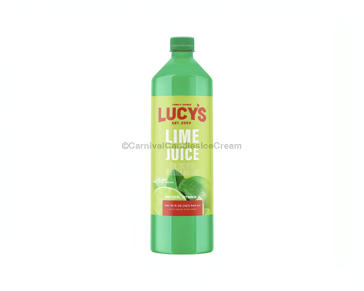 Lucy Lime Juice Blend Bottle (32 Fl Oz) - Versatile citrus flavoring for cooking, baking, and beverages.