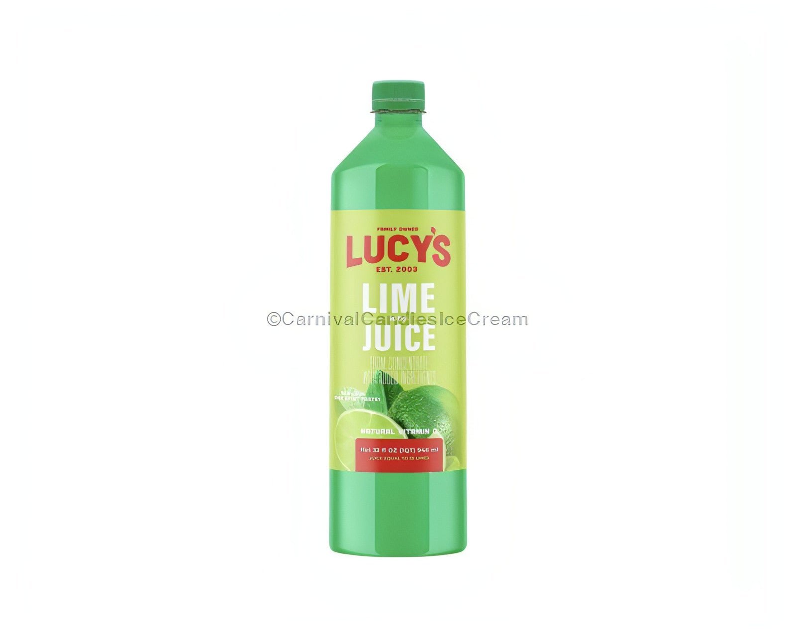 Lucy Lime Juice Blend Bottle (32 Fl Oz) - Versatile citrus flavoring for cooking, baking, and beverages.