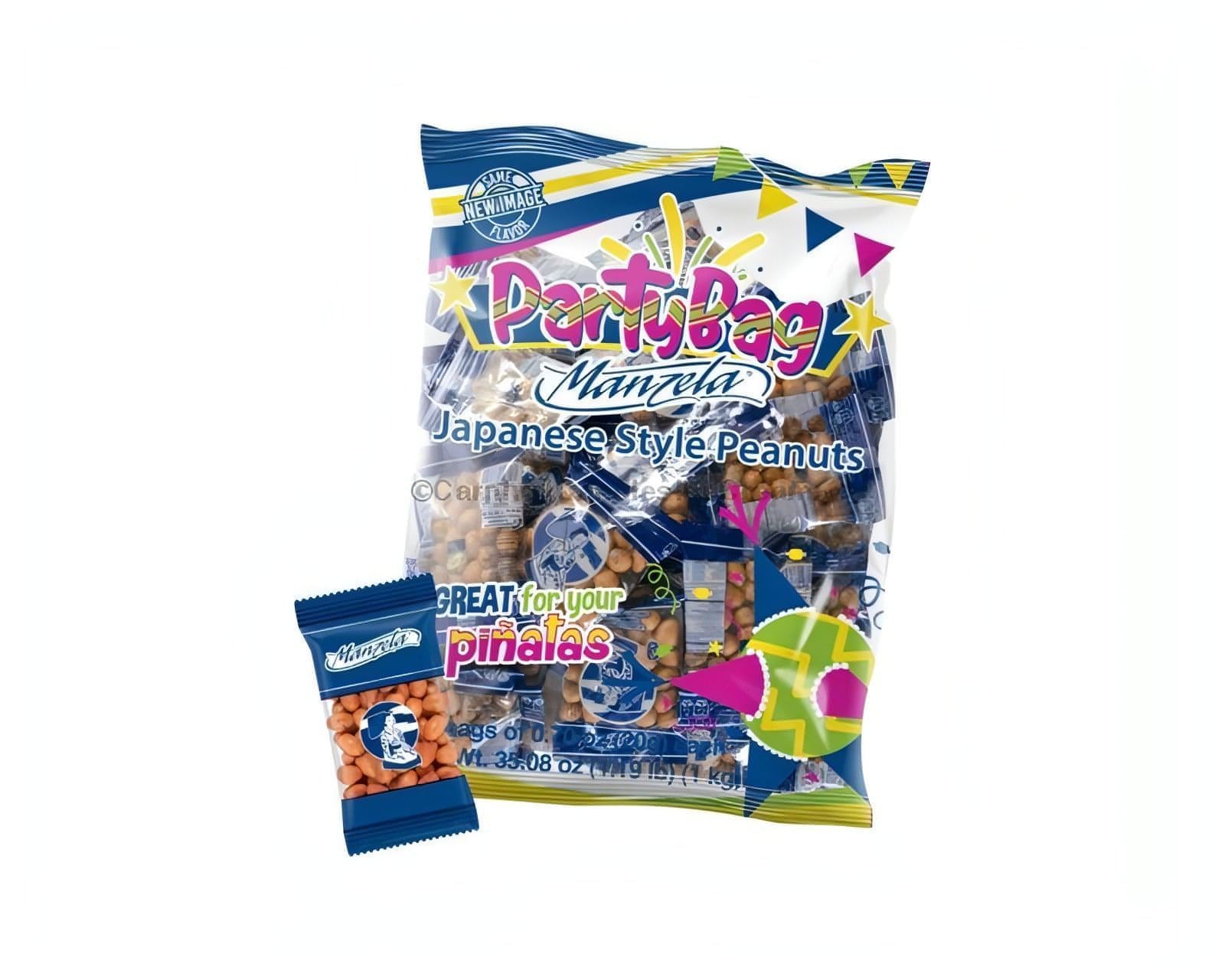Manzela Peanuts Party Bag (50 Count) – Carnival Candies & Ice Cream Inc.