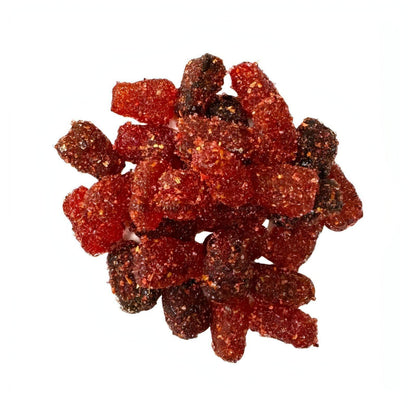 Oy Chamoy! Chamoy Covered Sour Gummy Bears, a tasty Mexican candy with sweet and spicy flavors.