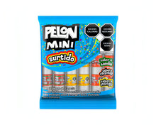 Pelon Mini Mix 18 Count, a bulk Mexican candy pack with tamarind flavors: Watermelon, Chamoy, and Mango.